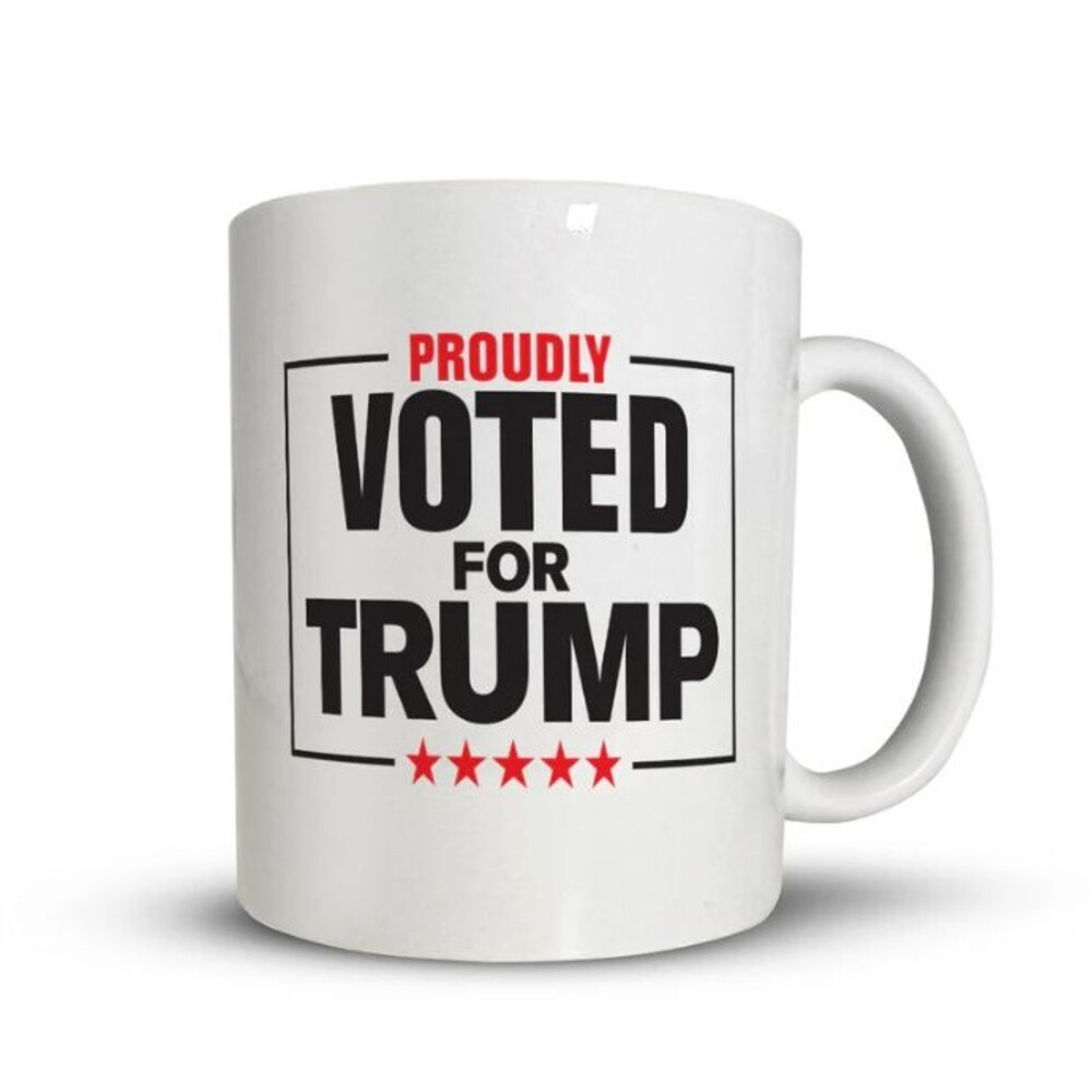 Proudly Voted For Trump Mug Donald Trump Coffee Mug President 45-47 Patriot